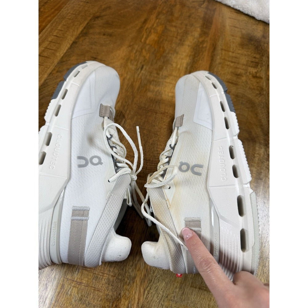 On Cloudnova 2 Women 9 Ice Sand White Sneakers CloudTec 3WE30222053 EU40.5 - Picture 5 of 10